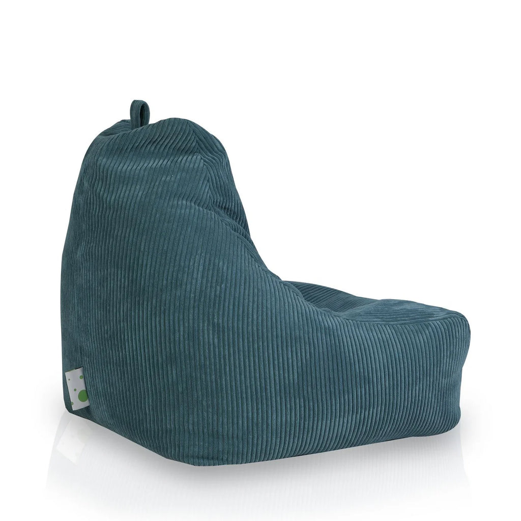 Fauteuil pouf salon en velours côtelé | Keiko