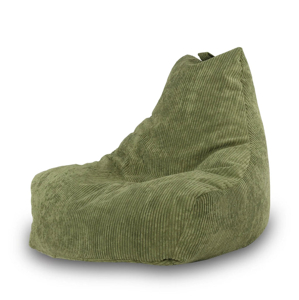 Fauteuil pouf salon en velours côtelé | Keiko