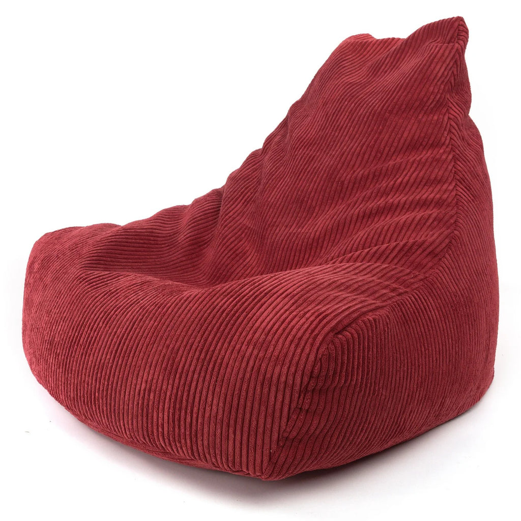 Fauteuil pouf salon en velours côtelé | Keiko