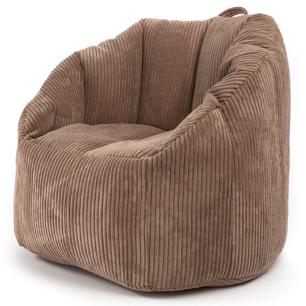 Fauteuil pouf en velours côtelé | Alto