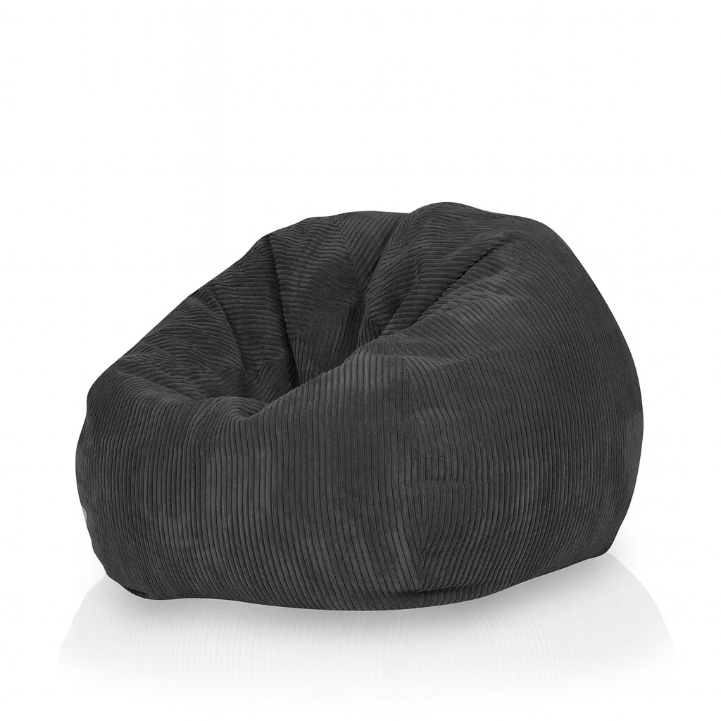 Pouf poire classique en velours côtelé