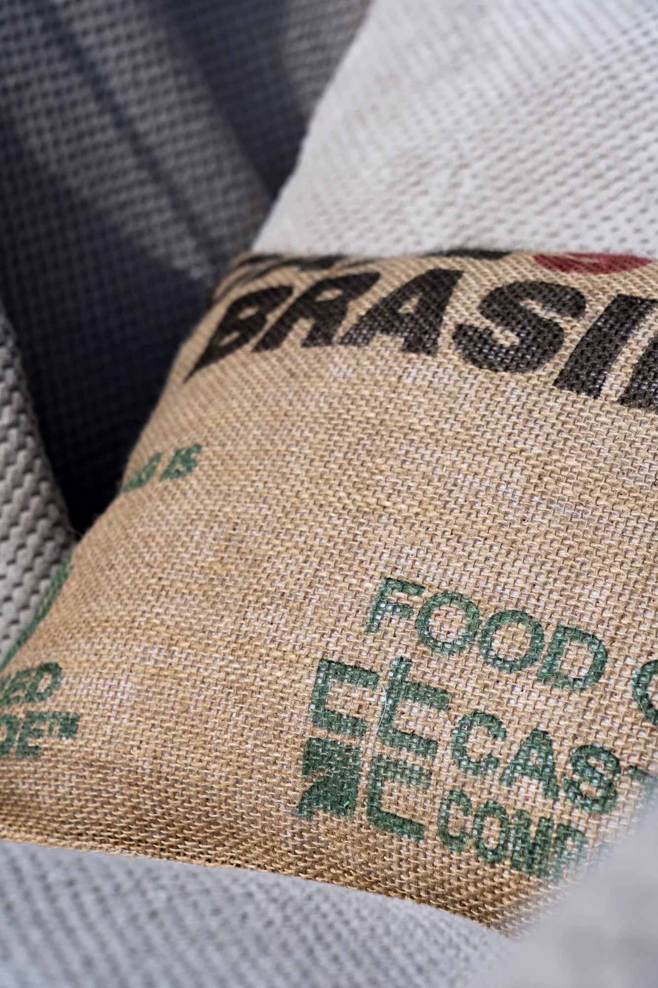 Fauteuil suspendu en toile de jute avec support | Coffee XXL