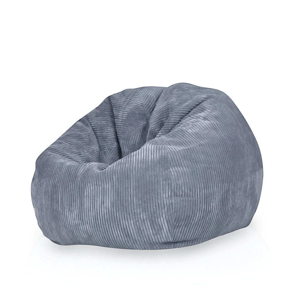 Pouf poire classique en velours côtelé