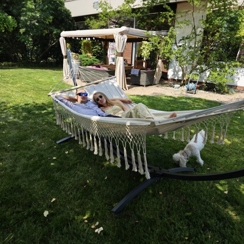 Hamac macramé sur pied | Marisol